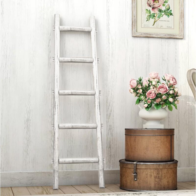 Lianes 5 Step 5 Ft Decorative Blanket Ladder 